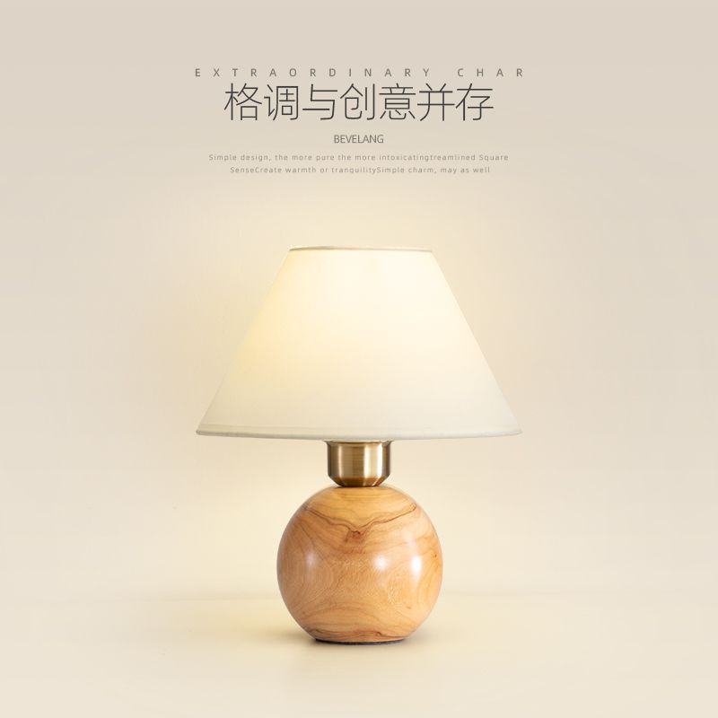 免運附發票 檯燈 小夜燈 氛圍燈 法式小臺燈vintage中古復古布藝臥室床頭燈高顏值護眼氛圍裝飾燈