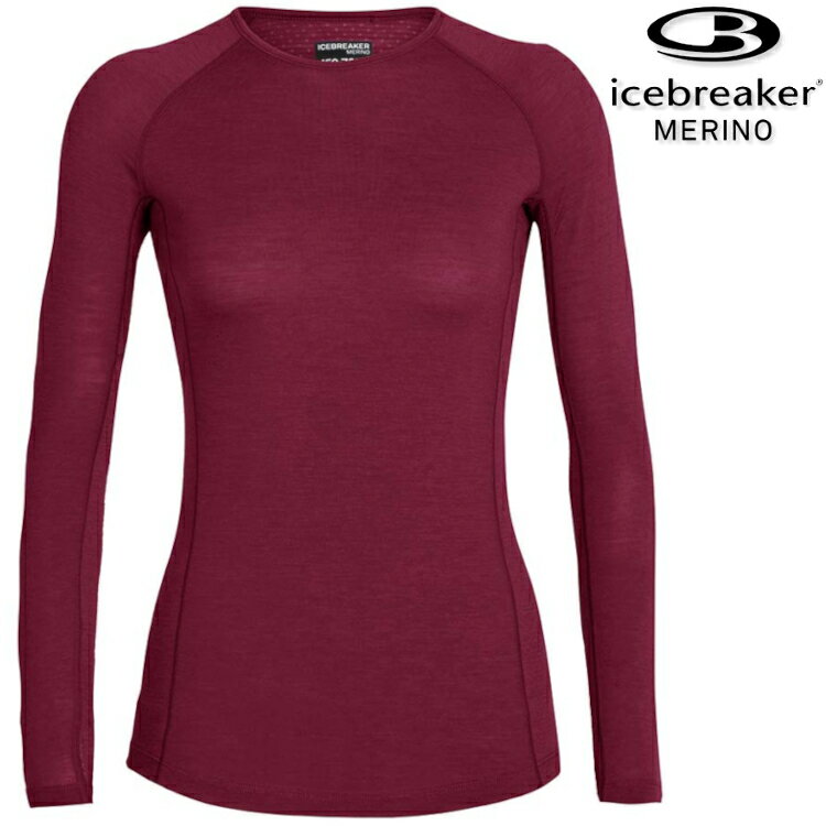 Icebreaker Zone BF150 女款 網眼透氣長袖上衣/美麗諾羊毛排汗衣 104331 059 波爾多紫
