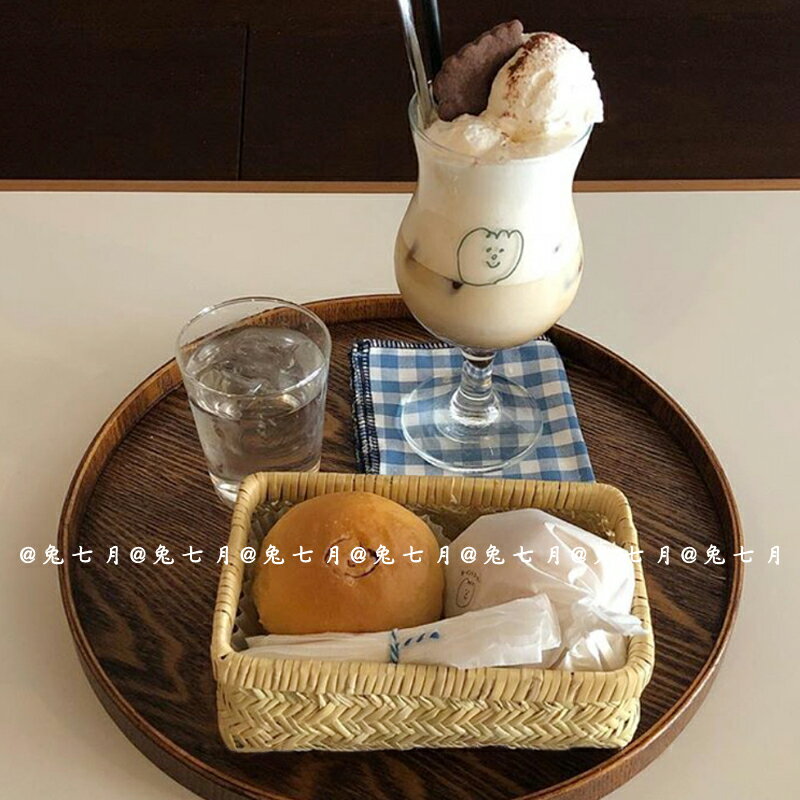 原木托盤 木盤 木托盤 圓形木托盤ins風餐盤日式木質茶盤家用水杯收納盤咖啡廳蛋糕盤子『TS1595』