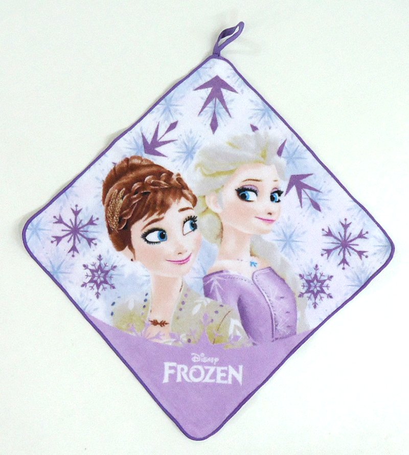【震撼精品百貨】冰雪奇緣 Frozen~日本迪士尼Disney 冰雪奇緣Frozen 可掛式方巾 毛巾*78536