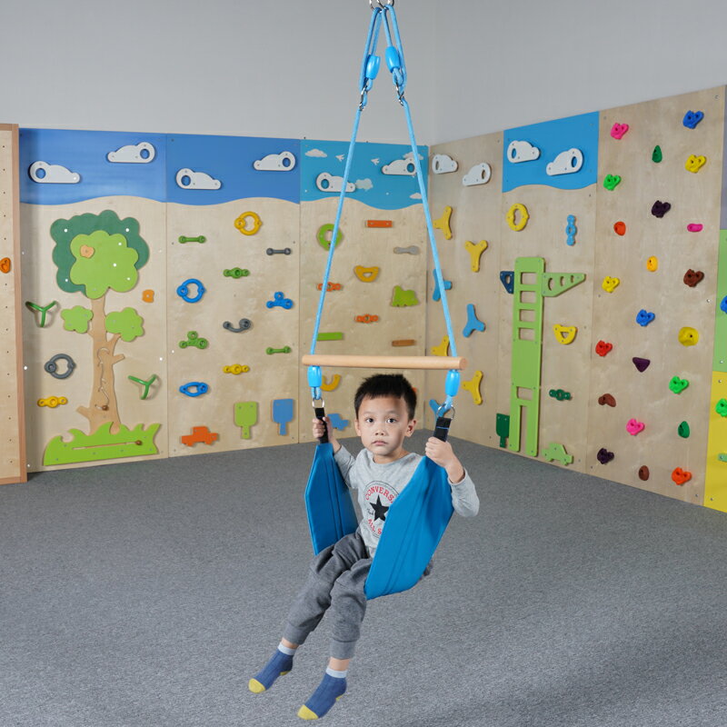 免運+開發票 太空飛人秋千早教感統教玩具兒童體能平衡注意力訓練吊頂懸掛器材