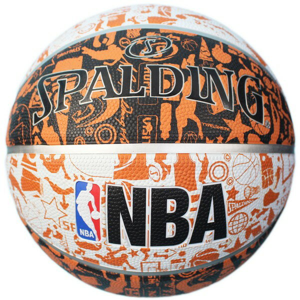 SPALDING 斯伯丁彩色籃球 NBA塗鴉系列/一個入(特720) 7號籃球 NBA籃球 SPA83499 室外內通用耐磨籃球-群16103R【領券滿額再折千12/31止】 2