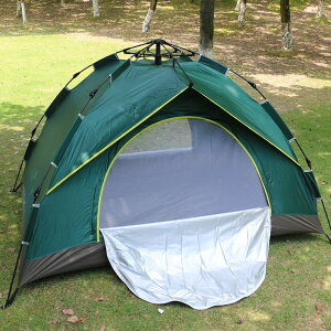 戶外用品雙層雙人四人帳篷全自動野營野外帳篷露營沙灘旅游帳篷