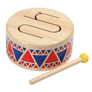 《 PLAN TOYS 》木作兒童樂器 木質硬鼓 東喬精品百貨