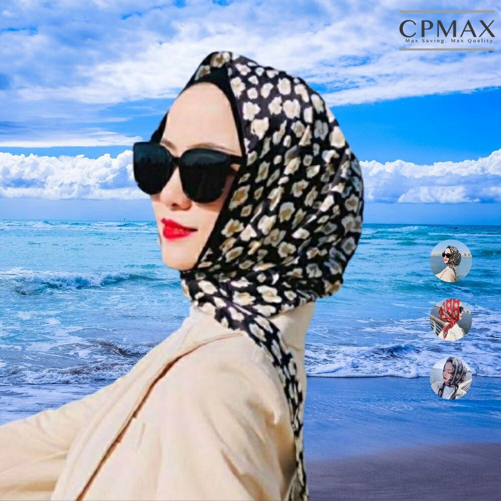 【CPMAX】法式印花絲巾帽 頭巾 包頭帽 圍脖 月子帽 渡假海灘包頭帽 絲巾 圍巾 穆斯林頭巾 包頭巾【O251】