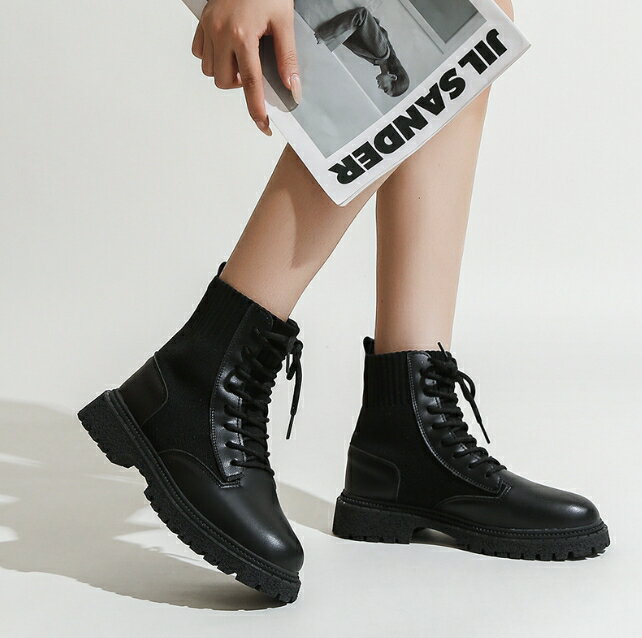 馬丁靴 圓頭休閒鞋 短靴 女鞋 中筒靴 靴子 軍靴 綁帶靴 厚底靴 櫻桃嚴選 2