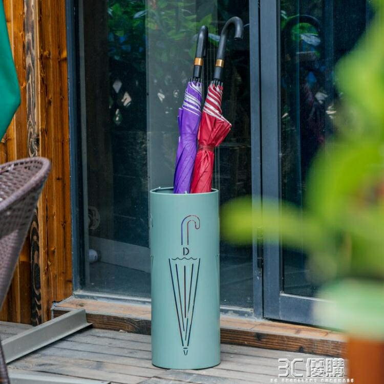 漫麗莎北歐創意金屬雨傘架家用門廳雨傘桶防水雨傘收納架激光雕刻HM【四季小屋】