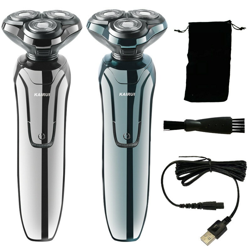 男士剃須刀電動批發全身水洗電動刮鬍刀充電式智慧浮動三刀頭【Snowbelle優選】