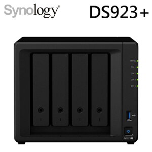 【領券折600】Synology 群暉 DS923+ 4Bay 雙核心 4GB NAS 網路 網路儲存伺服器 伺服器
