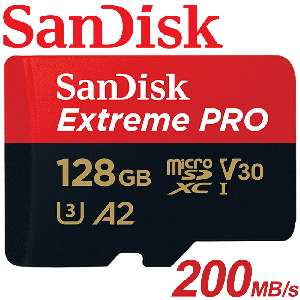 【公司貨 SanDisk】128GB Extreme PRO microSDXC TF U3 V30 A2 記憶卡