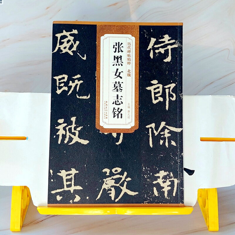 北魏《張黑女墓誌銘》為北魏墓誌的典範，每個字皆有4.5-5公分見方，並附有《張黑女墓誌銘》技法解析，深入淺出，非常有參考價值。