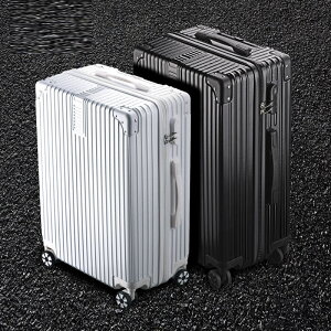 復古拉鏈式行李箱女大容量行李箱男ins拉桿箱旅行箱20寸 26寸 28寸密碼登機箱