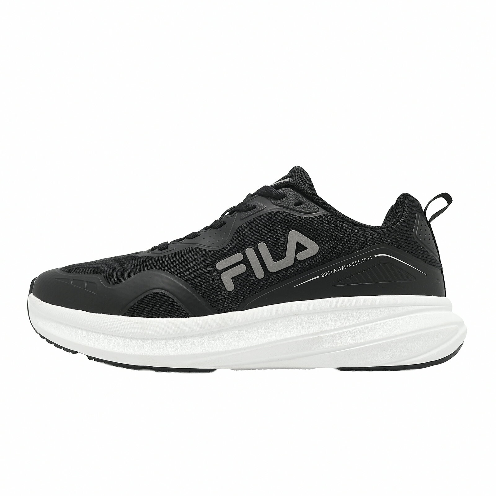 Fila 慢跑鞋 Momentum 男鞋 黑 基本款 運動鞋 透氣 1J910A018