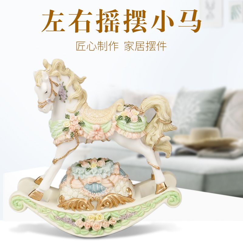 旋轉木馬音樂盒 少女心房間裝飾擺件馬到成功生日禮物女生閨蜜創意
