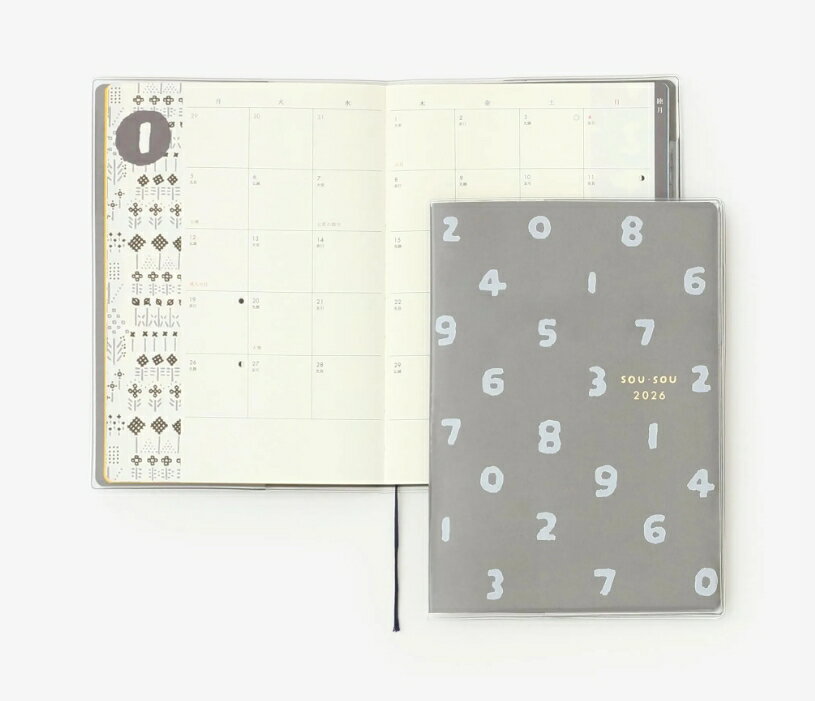 現貨 SOU SOU sousou 2026 曆手帖 手帳本 日曆筆記本 日本製 日本直送