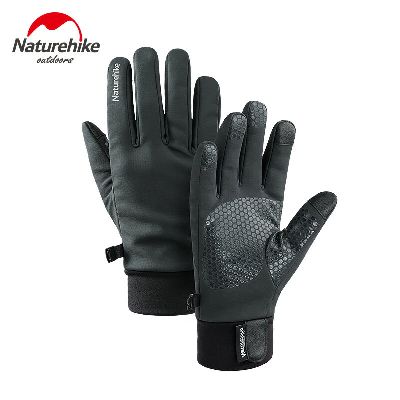 Naturehike挪客 戶外加絨保暖手套 冬季騎行跑步防風防水運動手套