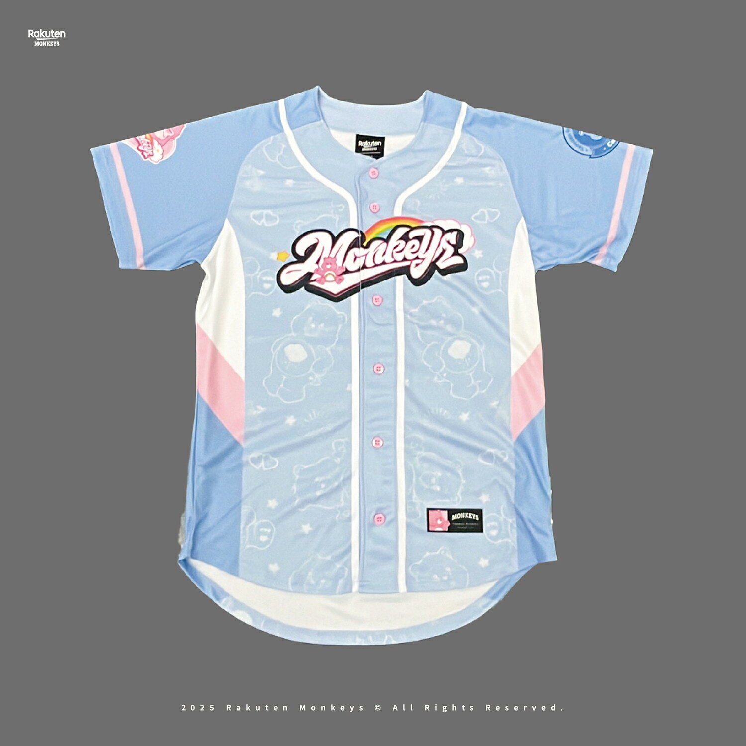 Rakuten Monkeys × Care Bears™ - Grumpy Bear球衣(藍)