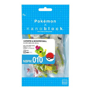 《Nanoblock 迷你積木》寶可夢 NBPM-010綠毛蟲&寶貝球 東喬精品百貨