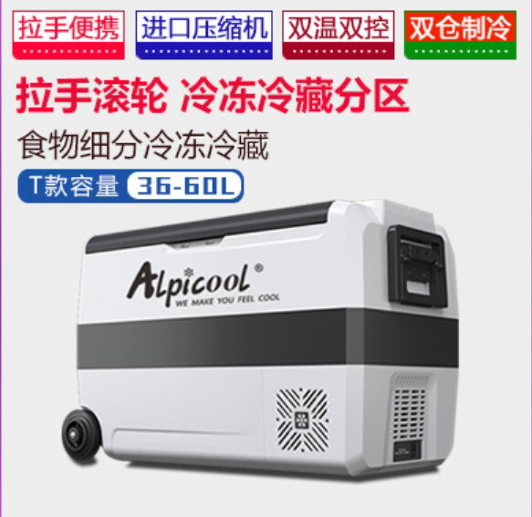 【臺灣公司 可開發票】冰虎壓縮機冷凍車載冰箱12v24v貨車220v車家兩用冷凍冷藏迷你110v