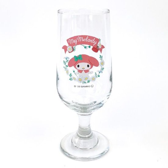 【震撼精品百貨】My Melody 美樂蒂~日本三麗鷗Sanrio 美樂蒂玻璃高腳杯270ml*27412