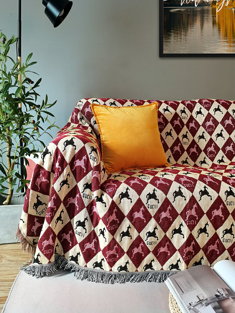 美式高級感懶人沙發套罩全包翻新萬能沙發床套全蓋巾四季通用布藝