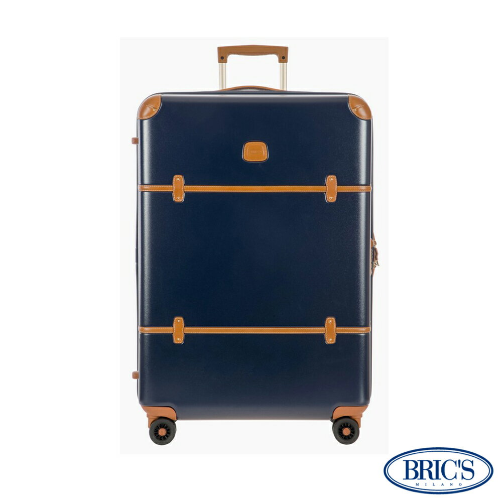<br/><br/>  【米蘭BRIC'S】優雅時尚27吋PC拉鍊拉桿-藍色 雙橡膠車輪行李箱<br/><br/>