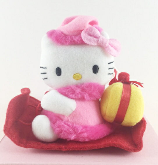 【震撼精品百貨】Hello Kitty 凱蒂貓 聖誕擺飾/吊飾-拉震絨毛-禮物 震撼日式精品百貨