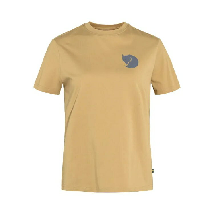 ├登山樂┤瑞典 Fjallraven Fox Boxy Logo T-shirt 有機棉T恤 女 FR87153-196沙丘褐