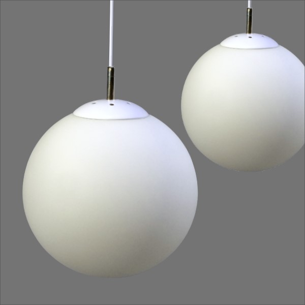 奶白玻璃+金屬吊燈(PO16601) / H&D / 日本MODERN DECO
