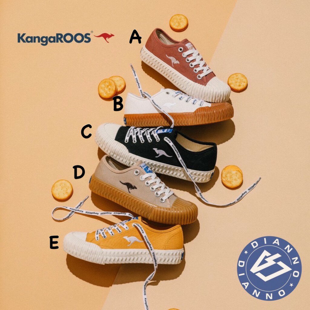 帝安諾-實體店面 KangaRoos KANGOL 袋鼠 職人手工硫化鞋 帆布鞋 餅乾鞋**【APP下單享4%點數】