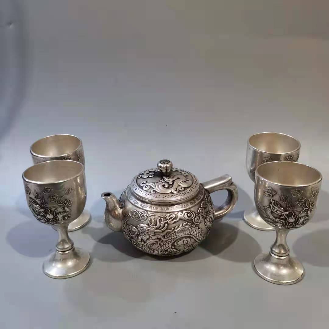 銅器  双龍酒壺  茶壺  家庭  茶道 工芸  置物 銅器 双龍酒壺 茶壺 家庭 茶道 工芸 置物