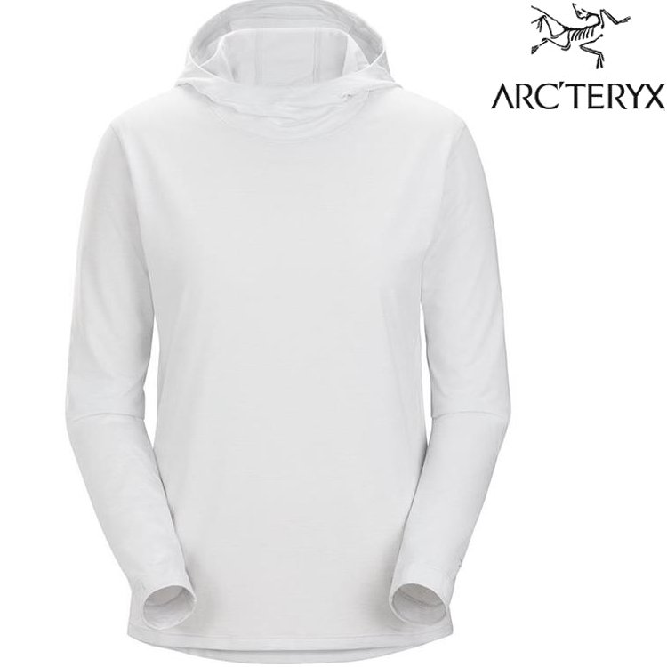 Arcteryx 始祖鳥 Taema Hoody 女款 連帽快乾長袖套頭衫 X000007295 空氣雜灰 Atmos Heather