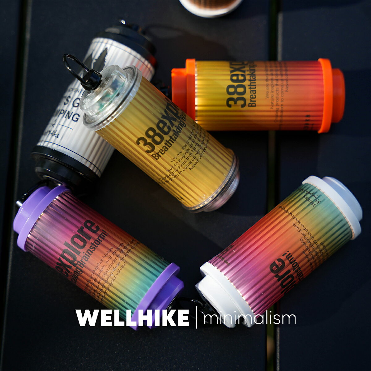 WELLHIKE戶外5000mAh露營多功能LED氛圍帳篷燈 38explore燈架