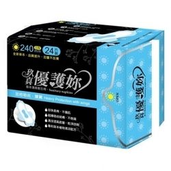 玖真 優護妳 超薄棉柔 240mm 日用型 / 24片/包