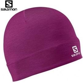 [ Salomon ] Active Beanie帽 紫紅 / 保暖帽 / 公司貨 353121