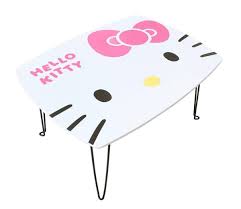大賀屋 Hello kitty 大臉 長桌 桌子 和室桌 白色 凱蒂貓 KT 三麗鷗 正版 授權 T00120084