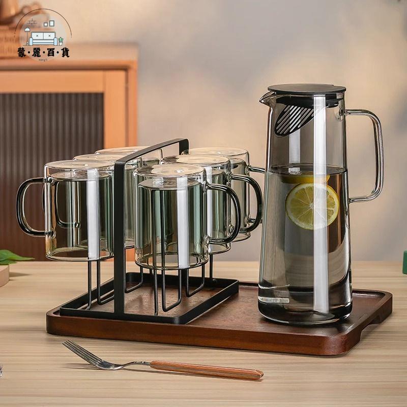 免運 水杯 家用杯 杯子 馬克杯 陶瓷杯 高顏值雙層玻璃咖啡杯耐高溫加厚水杯拿鐵防燙透明茶杯帶把手杯子特惠/工廠現貨 店長推薦 全館折扣 售後保障 m5322
