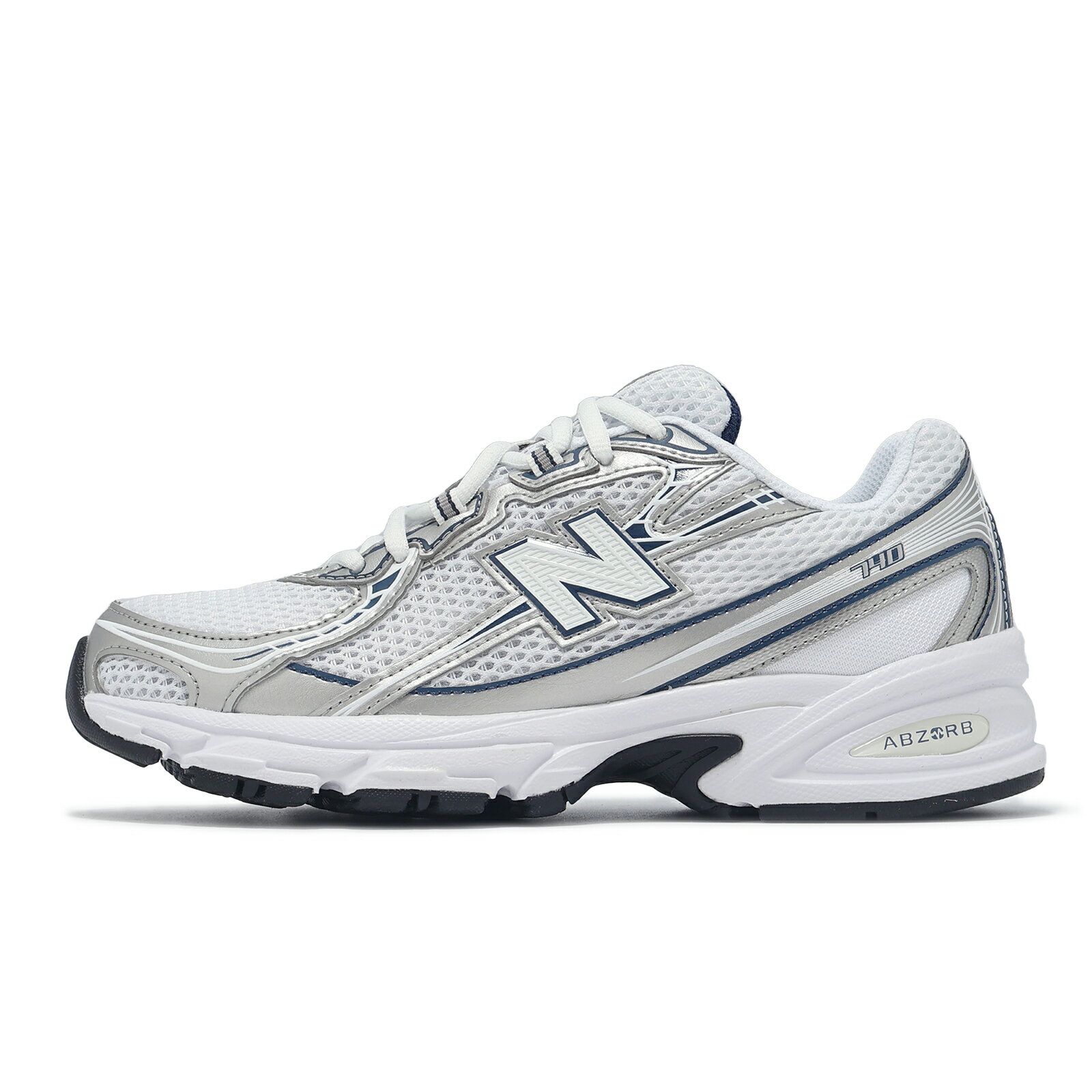 New Balance NB 休閒鞋 740 男鞋 女鞋 海軍藍 銀 復古 緩震 運動鞋 老爹鞋 NB U740WN2-D