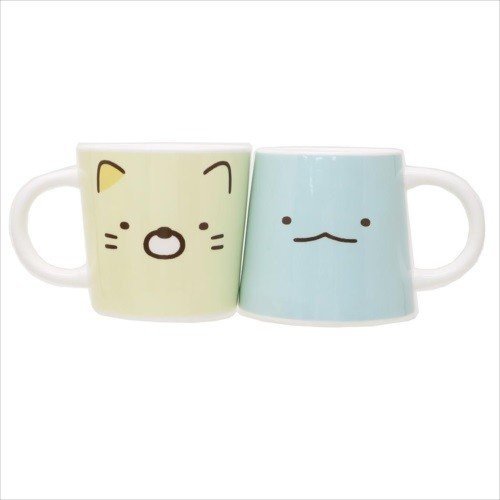 日貨 角落小夥伴 馬克杯 杯子 水杯 茶杯 杯 2件 貓 恐龍 Sumiko 角落生物 正版 J00015155