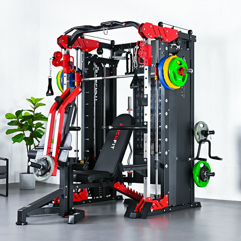 健身器材家用多功能龍門架史密斯機深蹲一體套裝組合綜合訓練器械