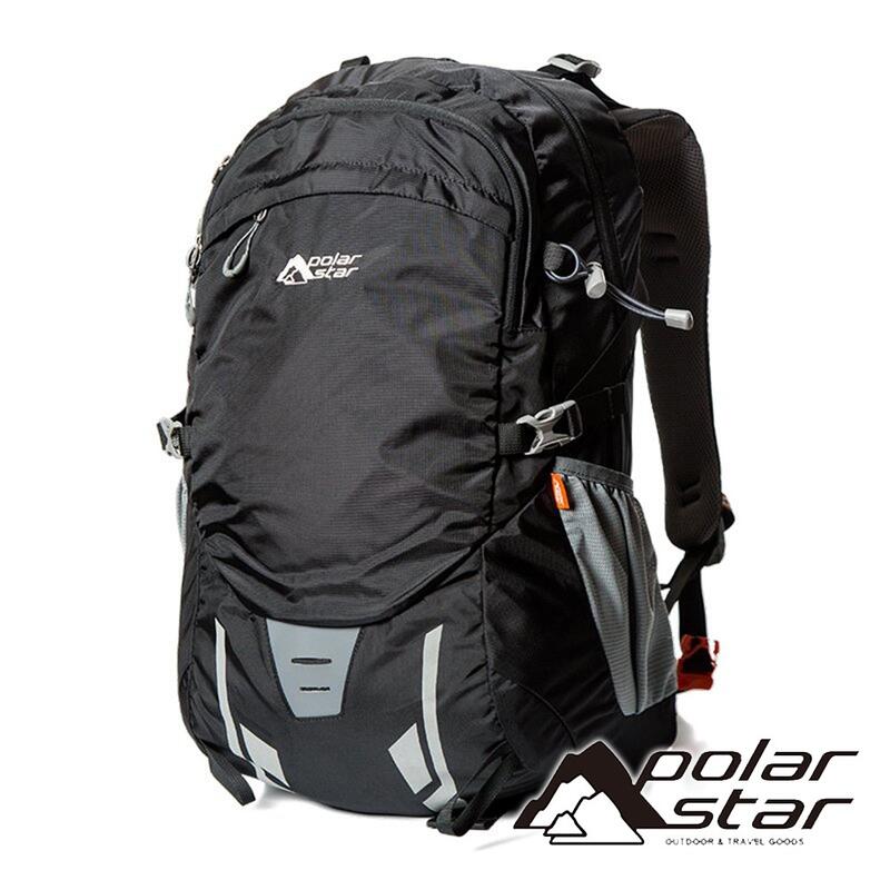 【PolarStar】透氣網架背包30+5L『黑色』P18745