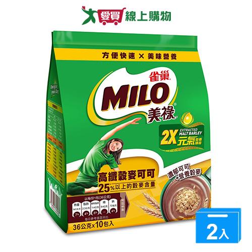 雀巢美祿高纖榖麥可可360g【兩入組】【愛買】