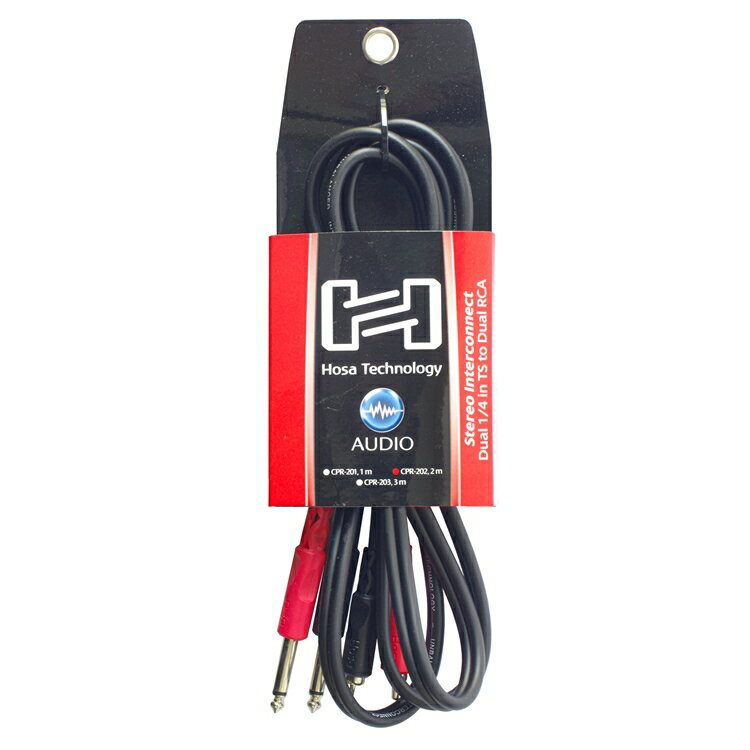 耀您館★美國HOSA雙TS公6.35mm轉RCA雙母音源線轉接頭CPR-202即立體聲非平衡TS轉RCA音訊轉接器連接線【APP下單點數4倍送】