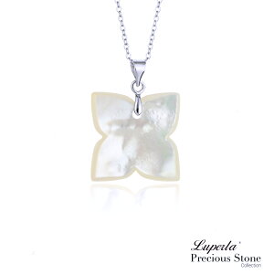 L&H Luperla 氣質幸福四瓣花 天然珍珠母貝項鍊