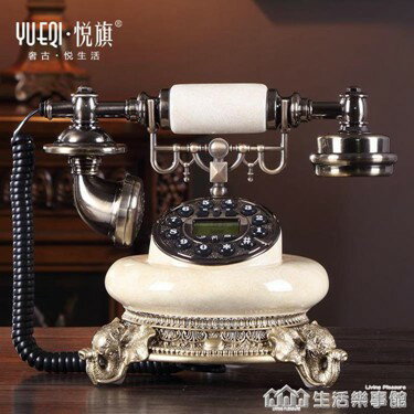 仿古歐式電話機復古家用時尚創意辦公有線固定古董電話機座機 萬事屋 雙十一購物節