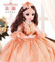 芭比娃娃 60厘米芭比嘟超大號洋娃娃套裝女孩公主大禮盒單個玩具衣服布女童T 6色 雙十一購物節