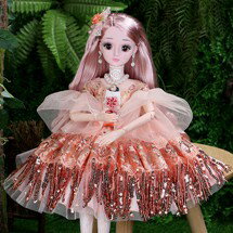 芭比娃娃 智慧芭比丹路60厘米大號洋娃娃套裝女孩單個仿真公主玩具超大禮盒T 6色 雙十一購物節