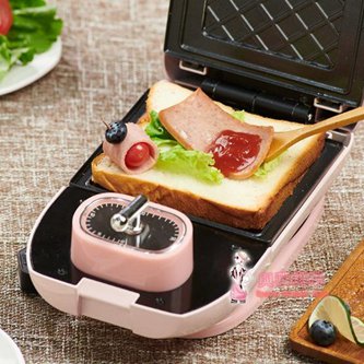 三明治機 早餐機輕食機可定時斷電家用華夫餅機抖音吐司壓烤機T 2色 萬事屋 雙十一購物節
