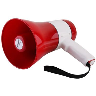 新越昌暉 擴音器喇叭 手持錄音 大功率喊話器 可充電可插卡 紅色 雙十一購物節