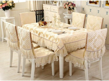 餐桌布椅套椅墊套裝茶幾桌布布藝長方形椅子套罩歐式現代簡約家用 雙十一購物節